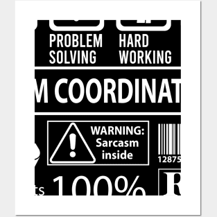 Claim Coordinator T Shirt - MultiTasking Certified Job Gift Item Tee Posters and Art